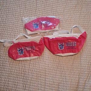 Vintage Circus Circus Las Vegas Fanny Pack Belt Bag Bundle - NEW